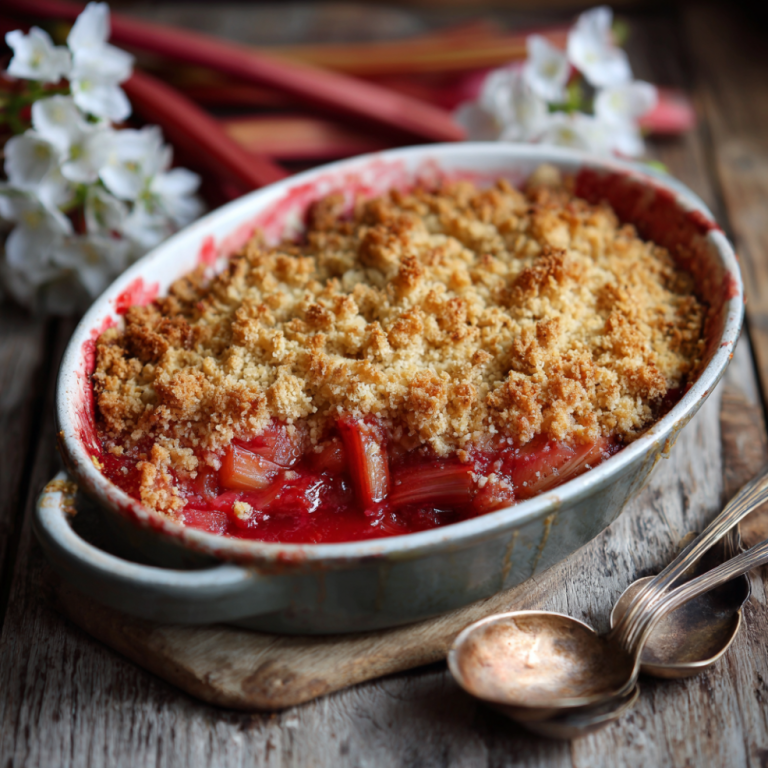 Rhubarb Crumble – The Sweet-Tart Comfort Dessert I Bake Every Spring