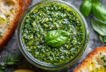 Vegan Basil Pesto – Fresh, Vibrant, and Full of Green Flavor