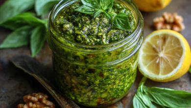 Basil and Walnut Pesto