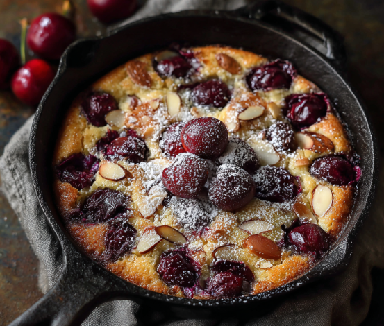 Cherry Clafoutis with Almond Flour