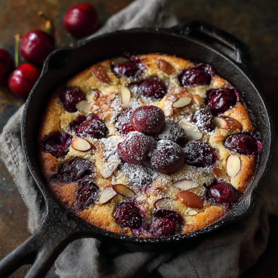 Cherry Clafoutis with Almond Flour