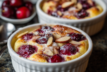 Cherry Almond Clafoutis