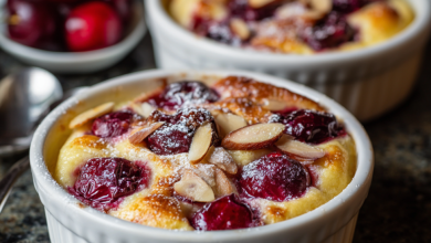 Cherry Almond Clafoutis