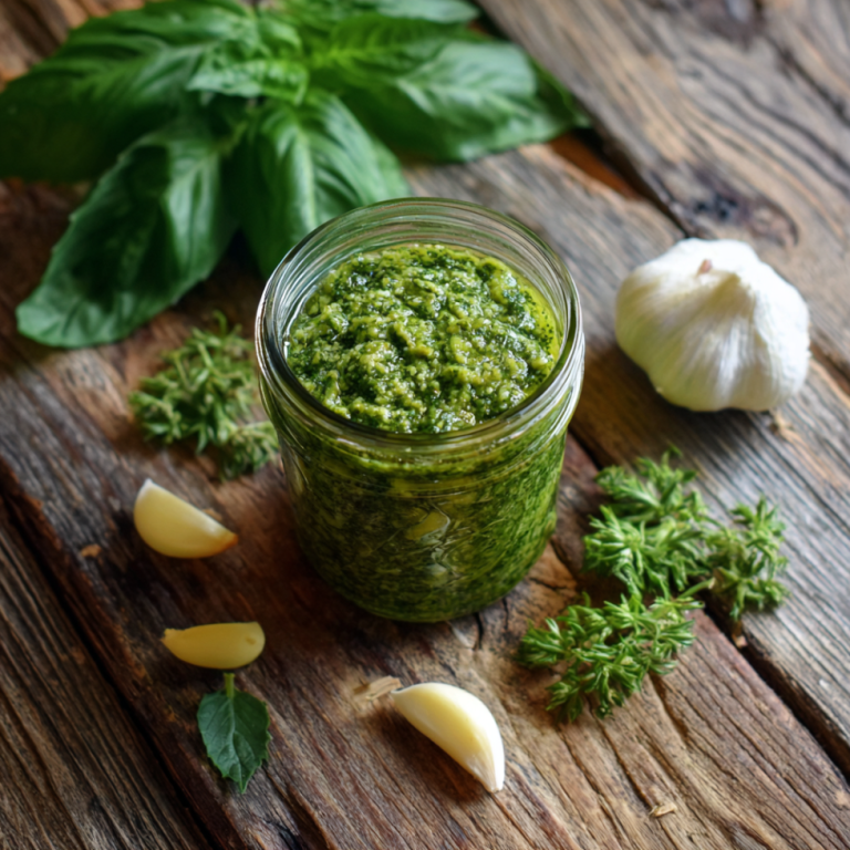 Garlic-Free Basil Pesto