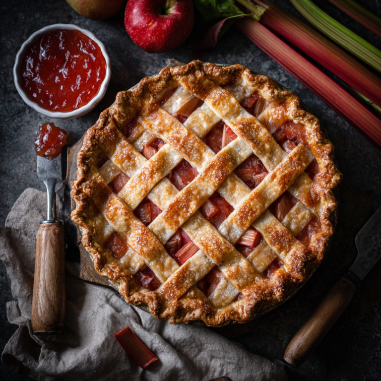 Homemade Rhubarb Pie