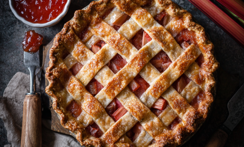 Homemade Rhubarb Pie