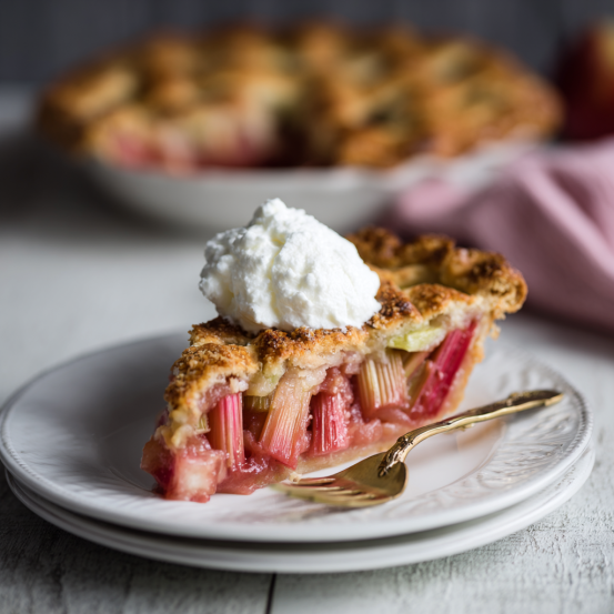 Homemade Rhubarb Pie