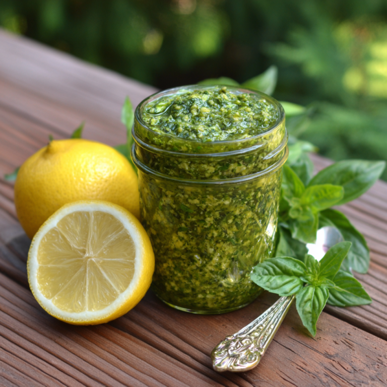 Lemon Basil Pesto