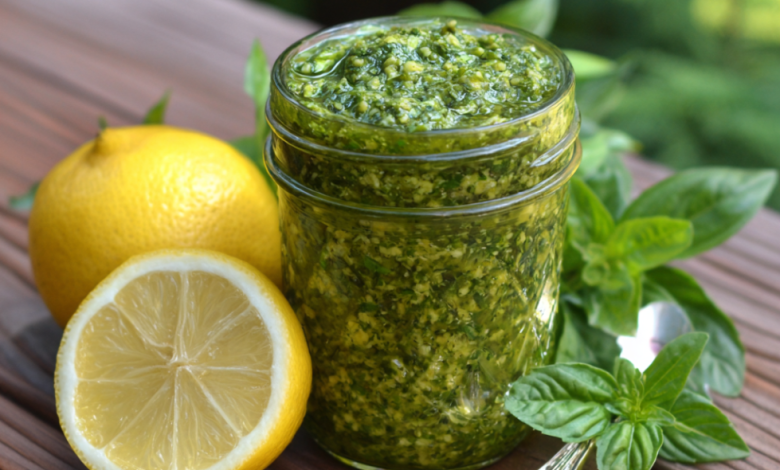 Lemon Basil Pesto