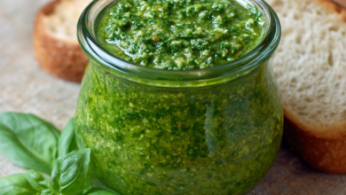 Low-Fat Basil Pesto