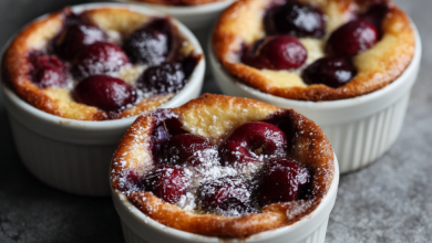 Mini Cherry Clafoutis