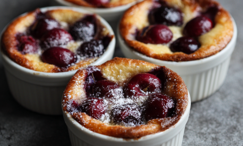 Mini Cherry Clafoutis