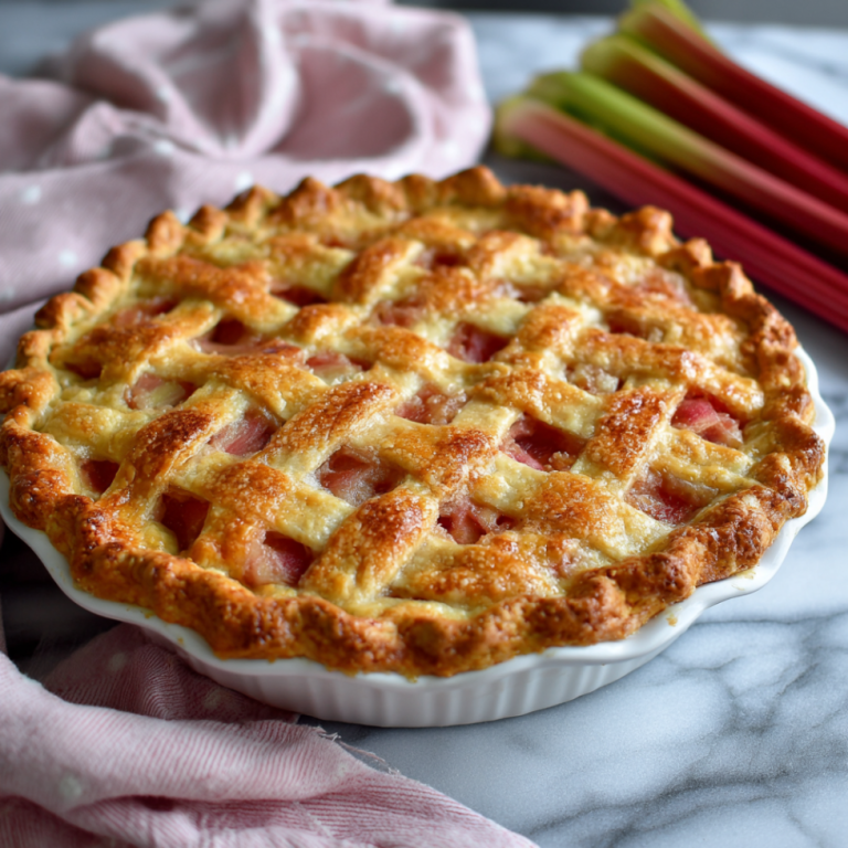 Old Fashioned Rhubarb Pie