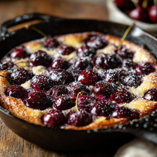 Rustic Cherry Clafoutis
