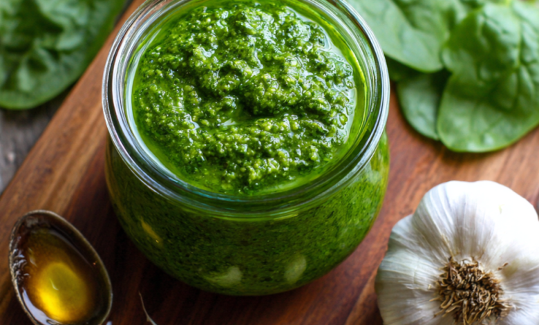 Spinach Basil Pesto