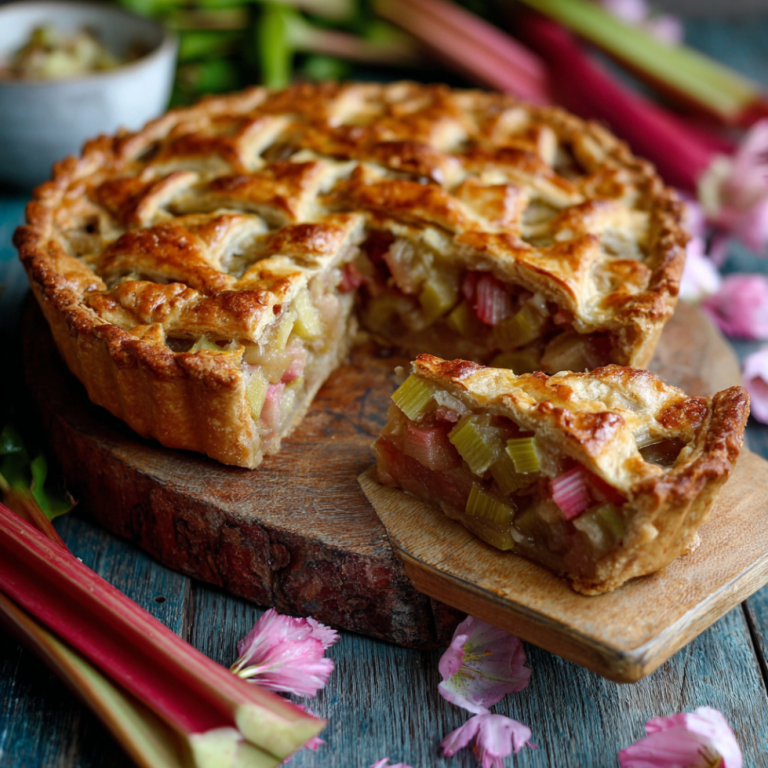 Spring Rhubarb Pie Recipe