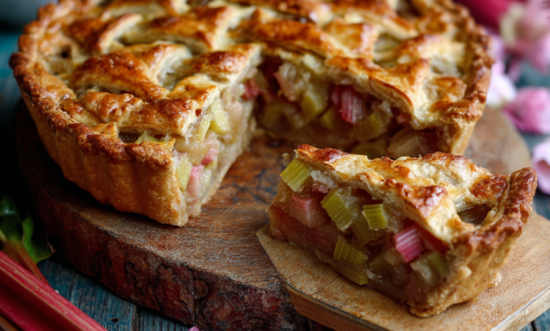 Spring Rhubarb Pie Recipe