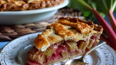 Sweet and Tart Rhubarb Pie