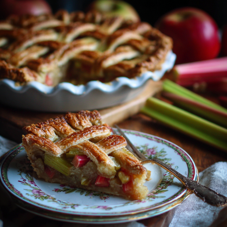 Traditional Rhubarb Pie