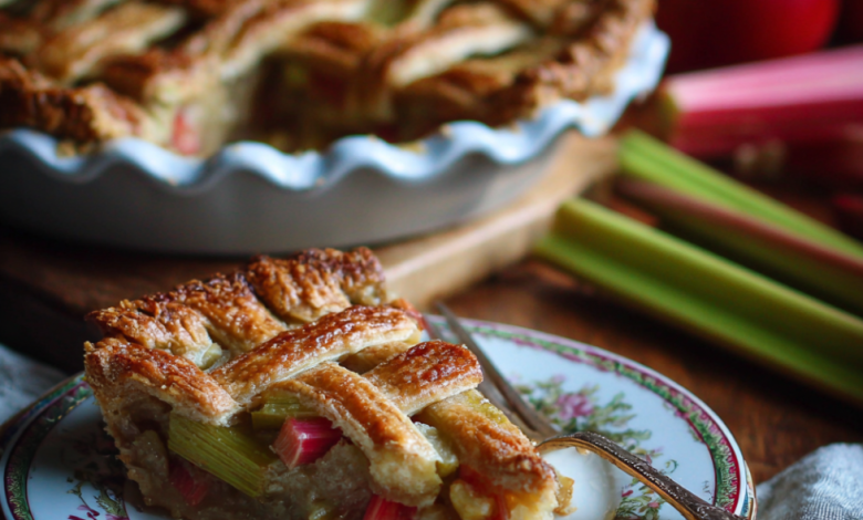 Traditional Rhubarb Pie
