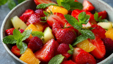 Fresh Fruit Salad with Mint