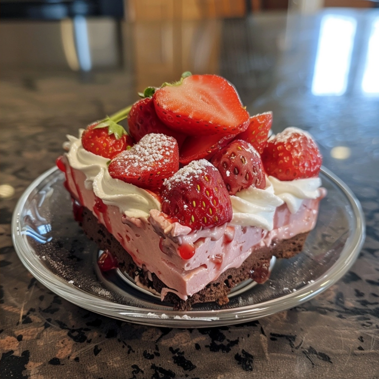 No-Bake Strawberry Dessert: Quick and Creamy Treat