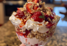 Strawberry Parfait with Yogurt Base