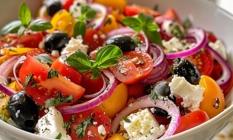 Mediterranean Summer Salad: A Refreshing Mediterranean Staple