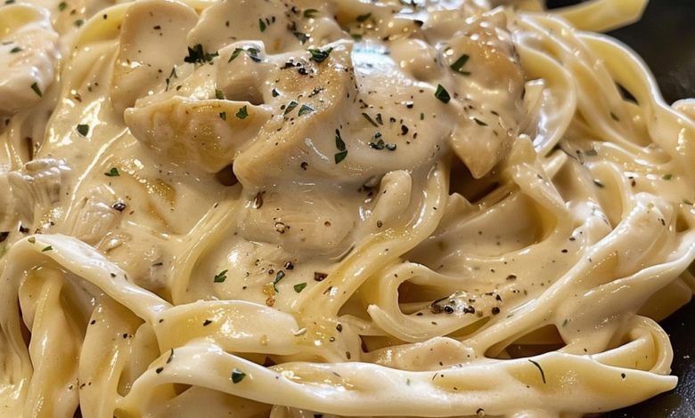 Creamy Chicken Fettuccine Alfredo