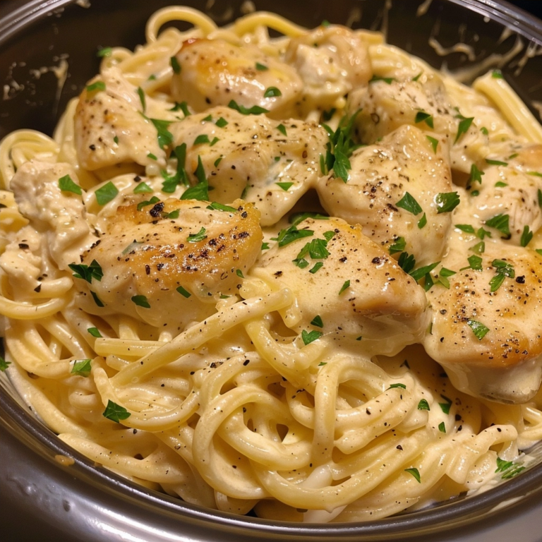 Crockpot Chicken Alfredo: Creamy, Flavorful, Easy