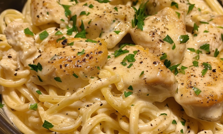 Crockpot Chicken Alfredo: Creamy, Flavorful, Easy