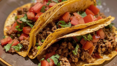 Crispy Baked Ground Beef Tacos with Crispy Tortillas