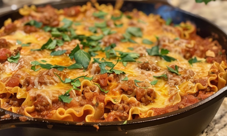 Easy Stovetop Lasagna Skillet Ready in Minutes