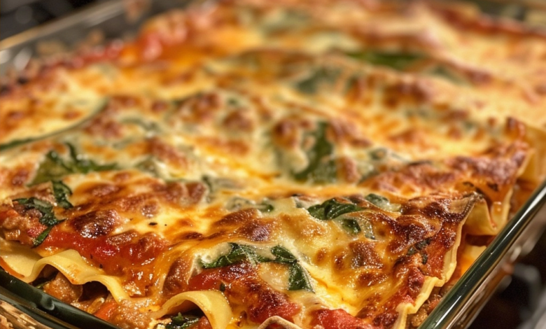 Spinach and Sausage Lasagna Made Simple
