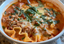 Easy Creamy Lasagna Soup Recipe