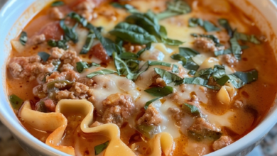 Easy Creamy Lasagna Soup Recipe