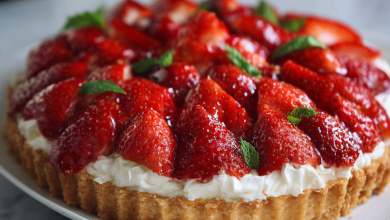 No-Bake Strawberry Tart