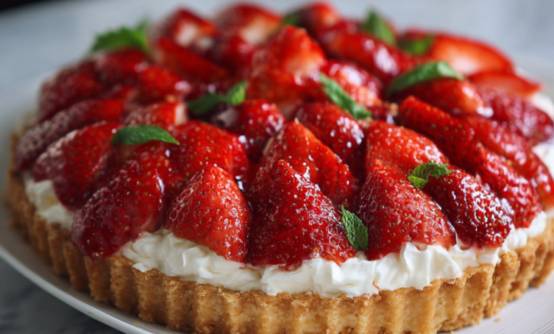 No-Bake Strawberry Tart