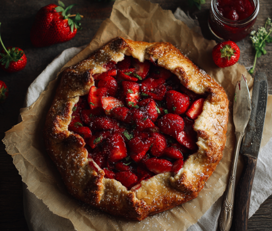 Rustic Strawberry Galette