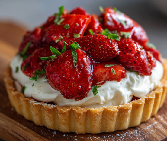 Strawberry Tart with Mascarpone