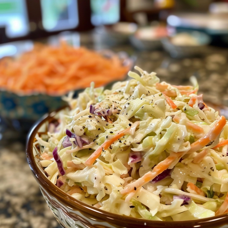 Southern Coleslaw Recipe with Crispy Cabbage and Tangy Dressing
