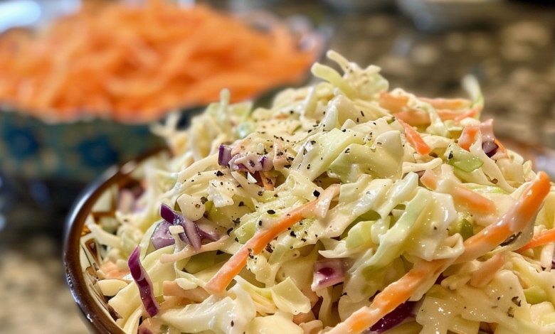 Southern Coleslaw Recipe with Crispy Cabbage and Tangy Dressing
