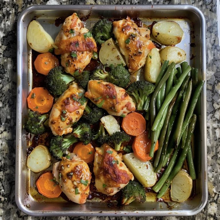 Sheet Pan Garlic Butter Chicken and Veggies