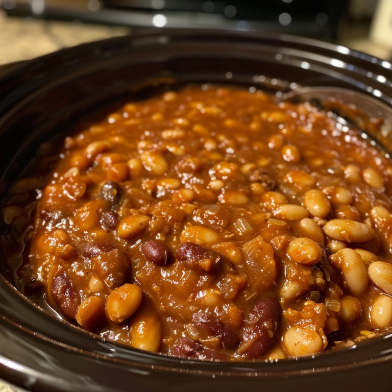 Easy Crock Pot Baked Beans with Zero Pork