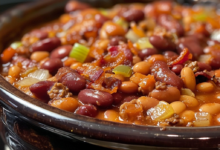 Easy Baked Beans with Ground Beef and Brown Sugar Alternative