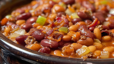 Easy Baked Beans with Ground Beef and Brown Sugar Alternative