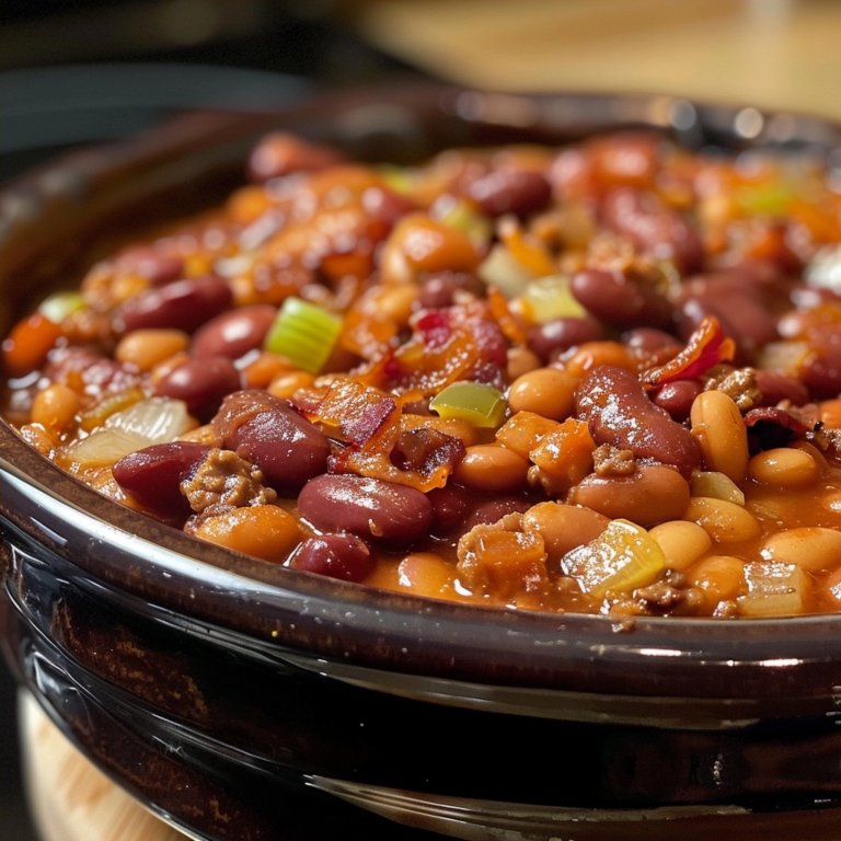 Easy Baked Beans with Ground Beef and Brown Sugar Alternative