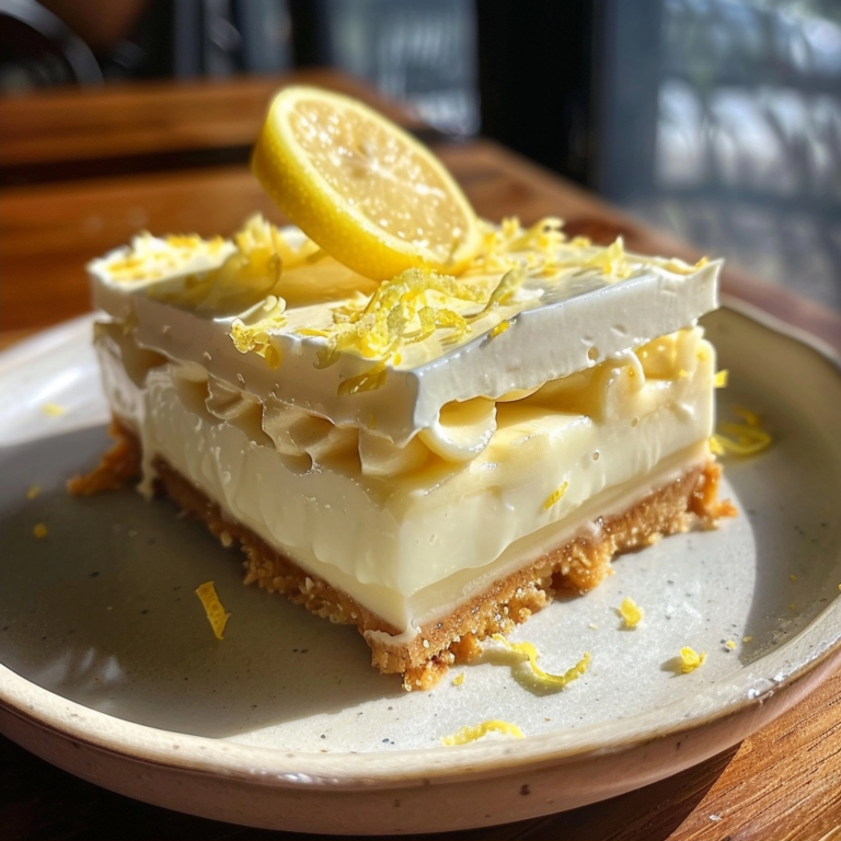 No Bake Lemon Dessert: A Zesty, Make-Ahead Treat