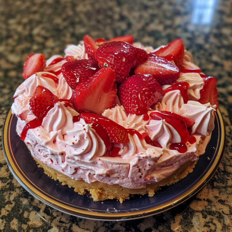 No-Bake Strawberry Dessert: Crisp, Creamy, Fast