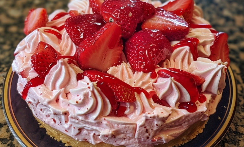 No-Bake Strawberry Dessert: Crisp, Creamy, Fast
